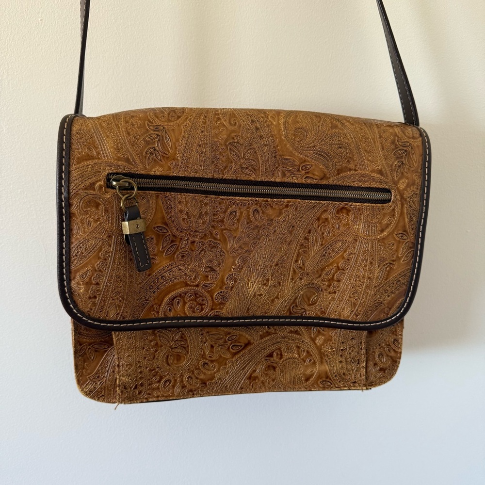 Relic Embossed Paisley Floral Crossbody